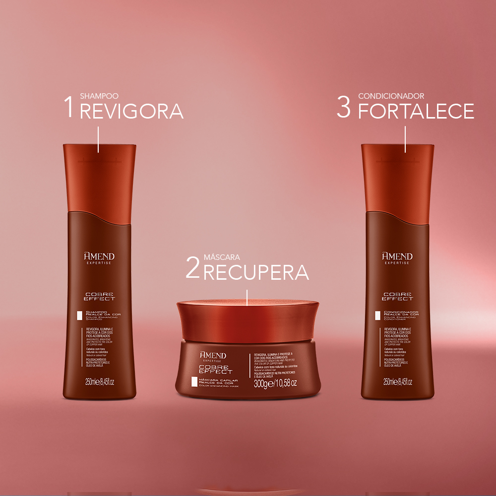 Shampoo Amend Expertise Realce da Cor Cobre Effect 250ml image number 5